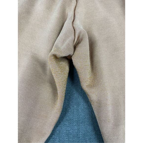 PINK Track Pants Women L Tan Side Stripe Lounge Athleisure Wide Leg Casual - Picture 12 of 13